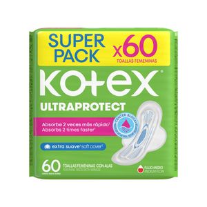 Toalla Higiénica Kotex Ultra Protección con Alas x60 Und