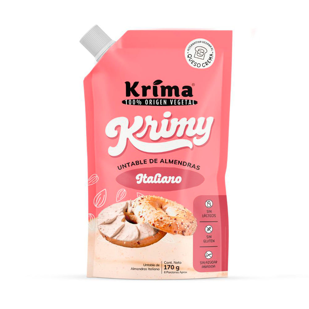 Queso Crema Krima Almendras Italiano x170grs