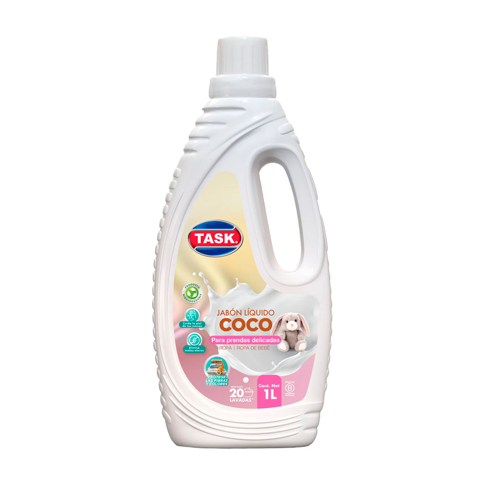 Jabon Barra Task Liquido Coco x 1lt