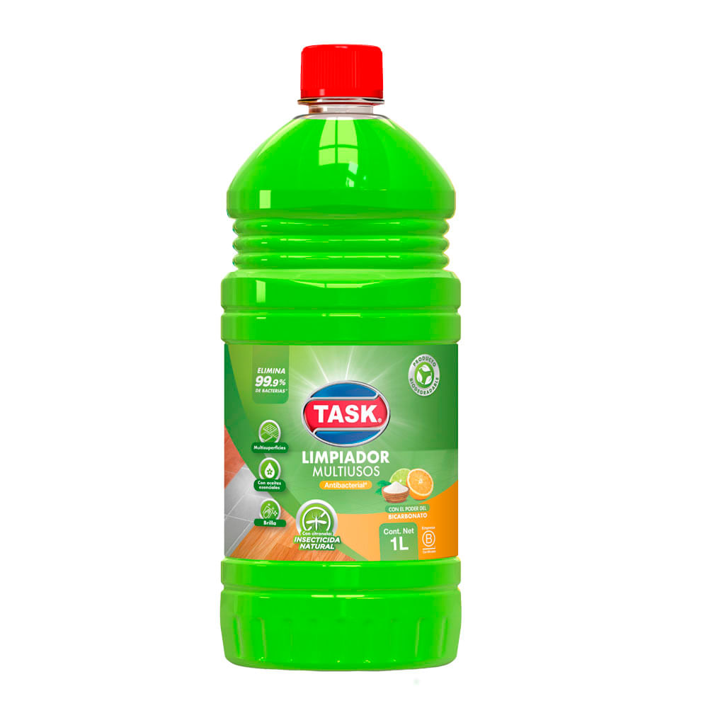 Limpiador Task Antibacterial Bicarb Citronela x1lt