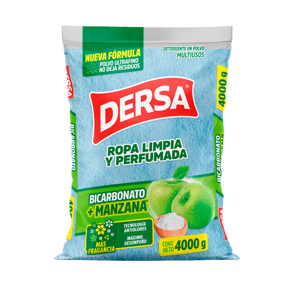 Detergente Dersa Multiusos Bicarbonato Manzana x4000grs
