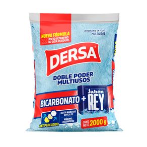 Detergente Dersa Polvo Bicarbonato + Jabon Rey x2000grs