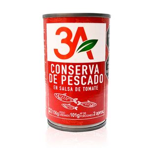Conserva 3A Pescado Salsa Tomate x156grs