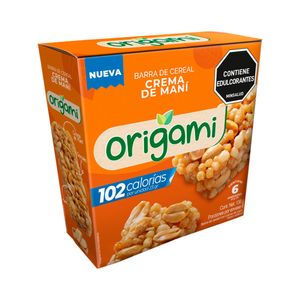 Barra Cereal Origami Crema de Maní x6 Und x23grs