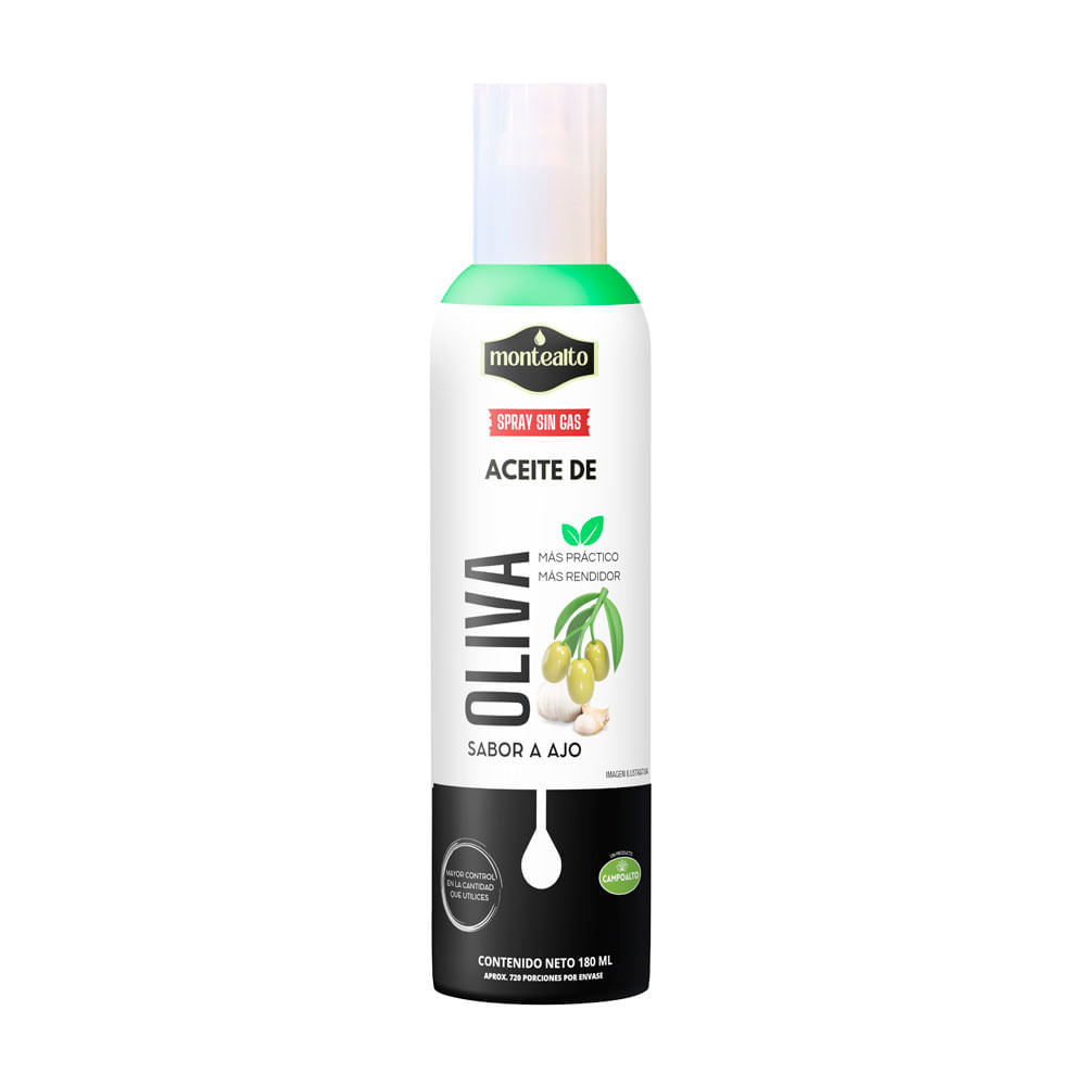 Aceite Montealto Oliva Ajo Spray x180ml