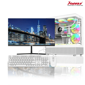 COMPUTADOR DE ESCRITORIO JANUS AMD RYZEN 5 5600GT MEMORIA RAM 16GB RGB SSD 512GB M.2 BOARD A520M MONITOR 22