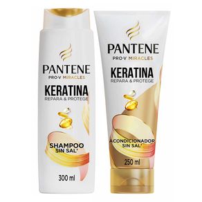 Pack Shampoo 300 ml + Acondicionador 250 ml Pantene Keratina