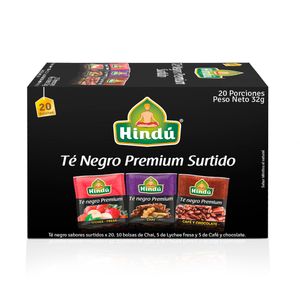 Te Negro Hindú Premium Surtido x20 Und x32grs