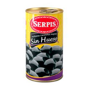Aceitunas Serpis Cacereñas Negras Sin Hueso x300grs