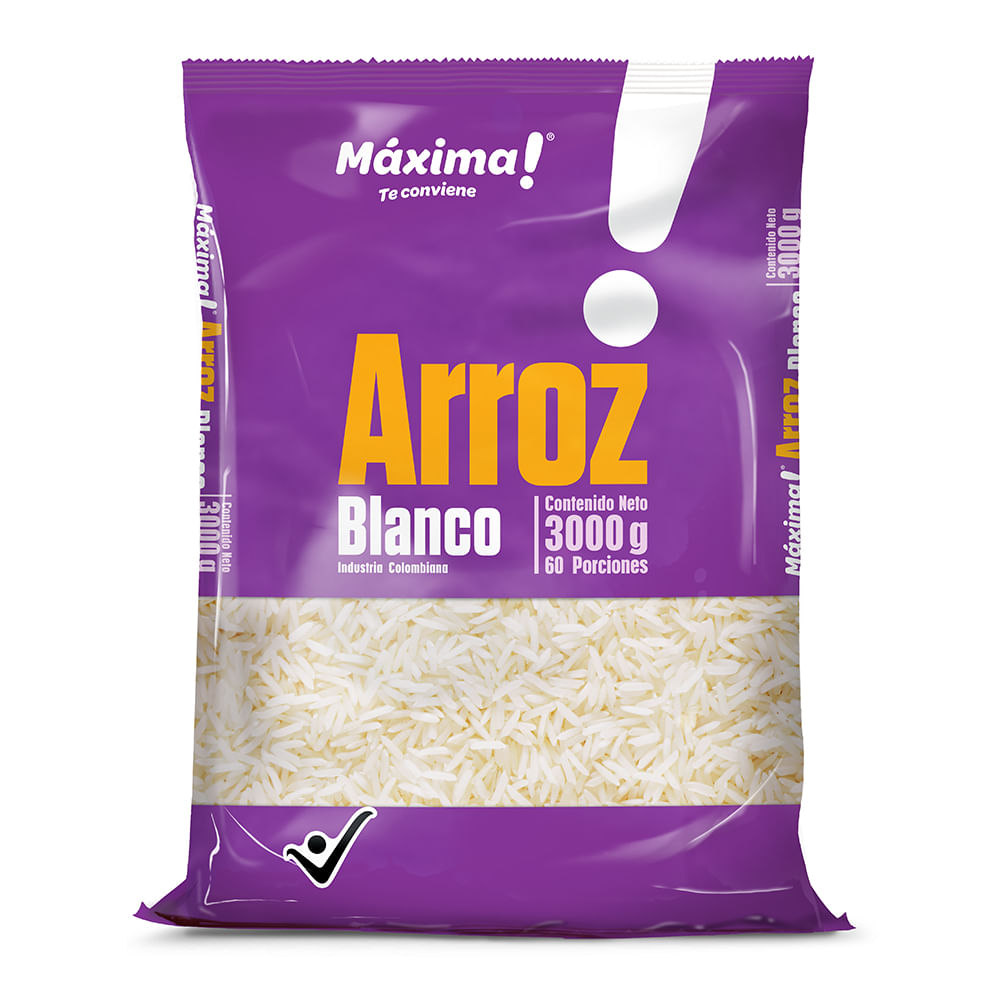 Arroz Máxima Blanco x3000grs