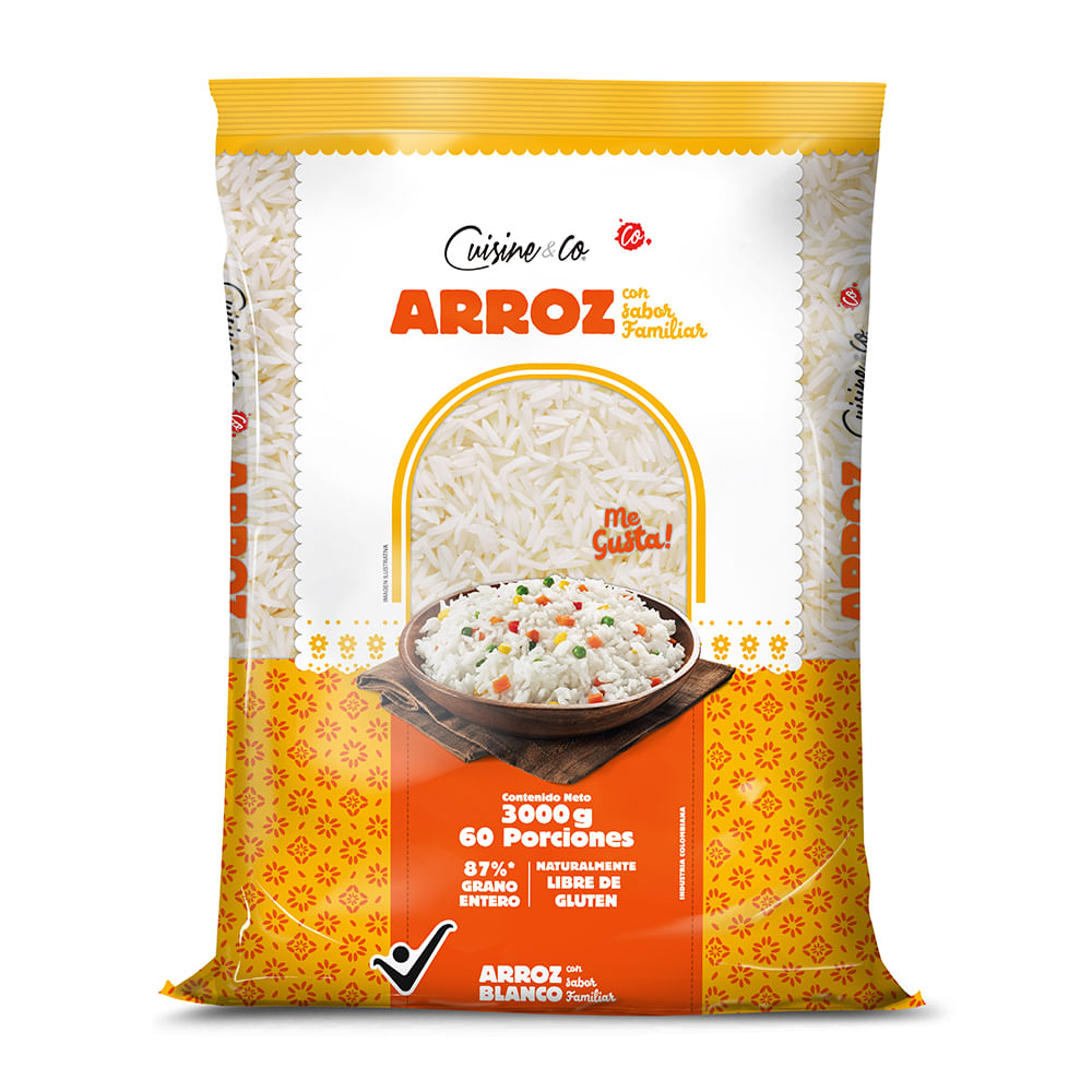 Arroz Cuisine & Co Blanco x3000grs