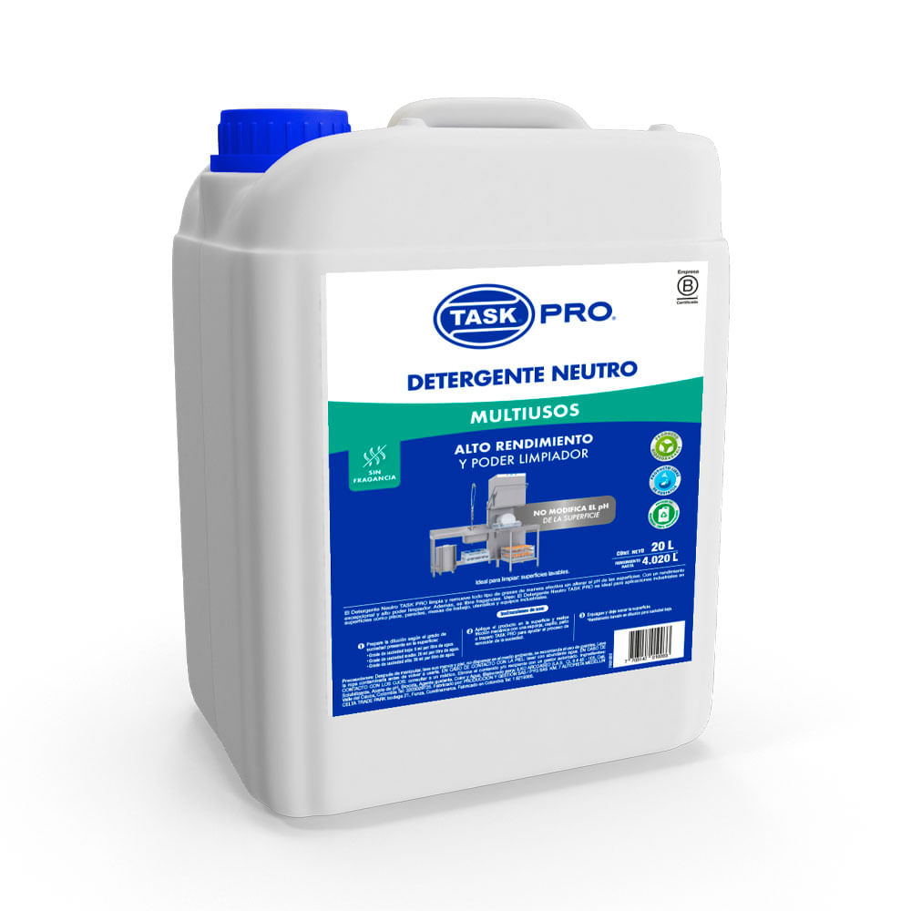 Detergente Task Pro Neutro Multiusos Liquido x20lt