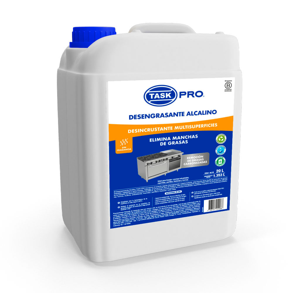 Desengrasante Task Pro Alcalino Industrial x20lt