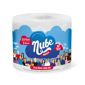 Papel Higiénico Nube Triple Hoja x1 Rollo x30mts