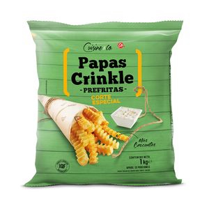 Papas Cuisine & Co Congelada Pre Fritas Crinkle x1000grs