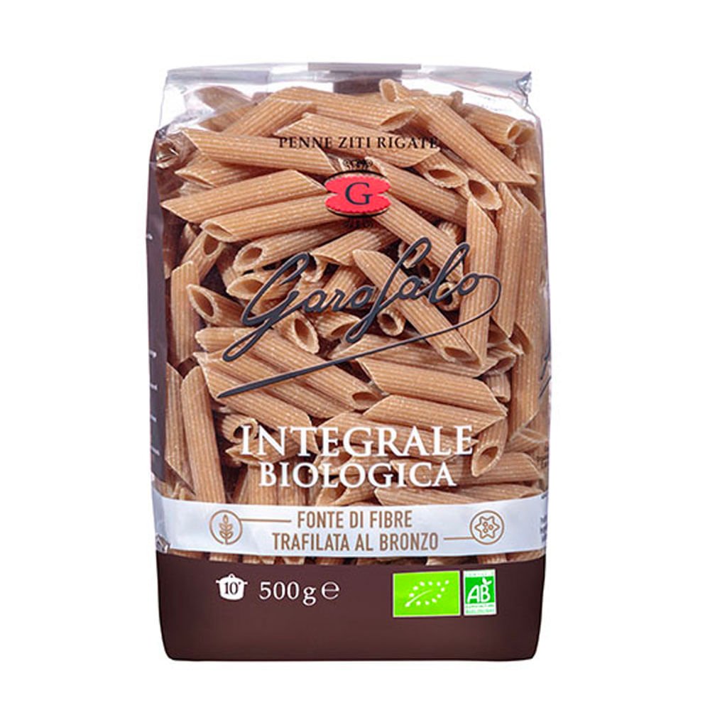 Pasta Garofalo Penne Rigate Integral Orgánico x500grs