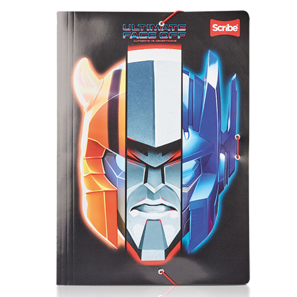 Carpeta Resorte Transformers Plástico Scribe