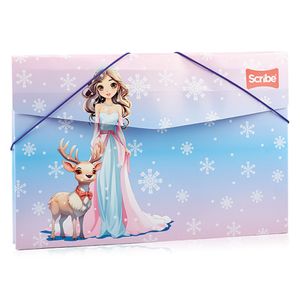 Carpeta Fuelle Plástica Princesas Scribe