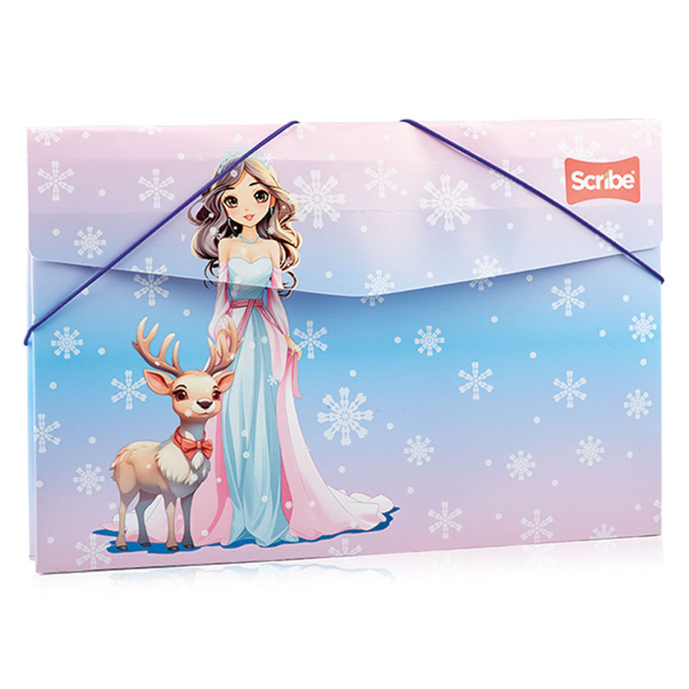 Carpeta Fuelle Plástica Princesas Scribe