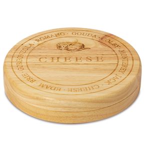 Tabla Ambiente Gourmet Quesos Redondo Madera