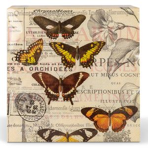 Servilletas Ambiente Gourmet Mariposas Papel