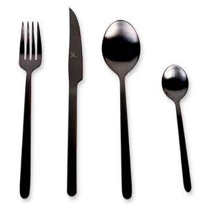 Cubiertos Alton Ambiente Gourmet 16 Piezas Negro
