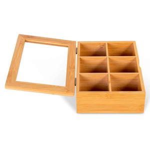 Caja Ambiente Gourmet Te Bambú Almacenar