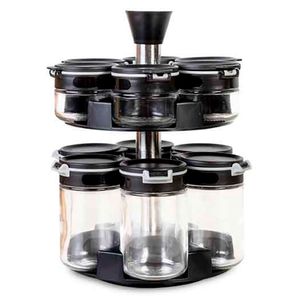 Organizador Ambiente Gourmet Especias x12 Und Negro