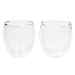 Vaso Ambiente Gourmet Doble Pared 250ml x2 Und