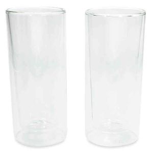 Vaso Ambiente Gourmet Doble Pared 400ml x2 Und