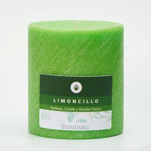 Vela Iluminata Pilar Limoncillo 330grs