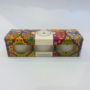 Vela Iluminata Vaso Minivotive Serenidad x3 Und