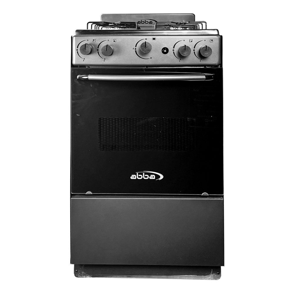 Estufa Abba MAT101-5 GP EE 4 Puestos Horno Gris Metalizado