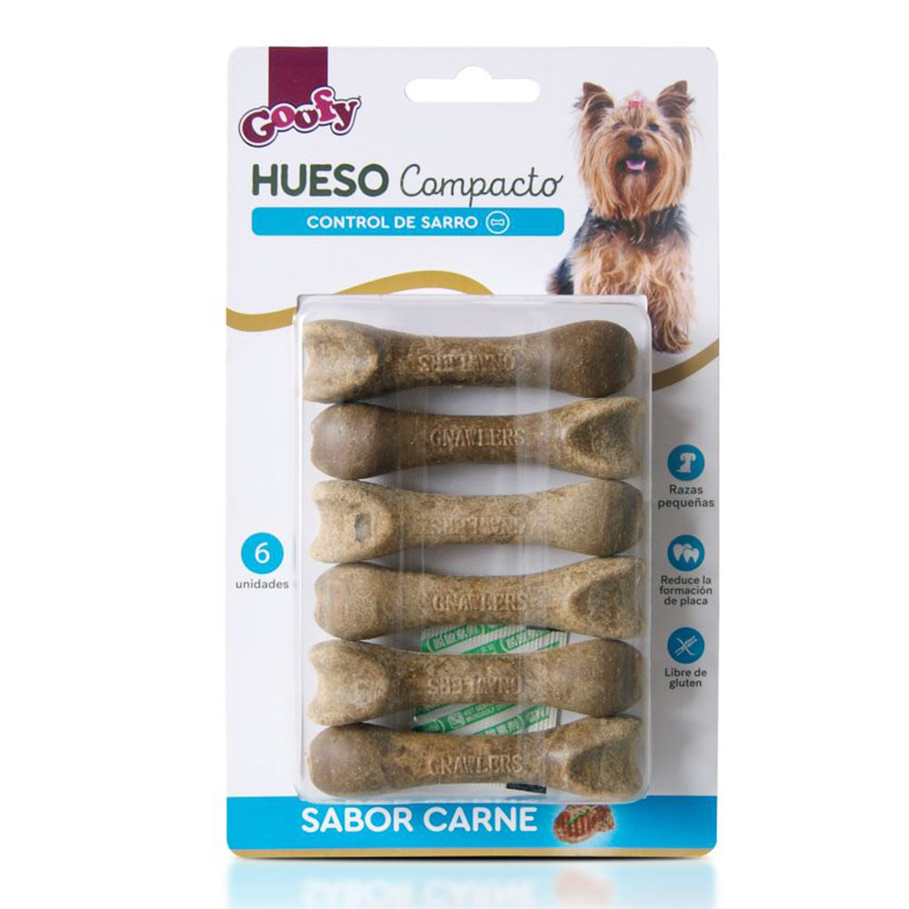 Snack Perro Hueso Compacto Blíster Goofy 6 Un