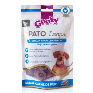 Snack Perro Pato Loops Hipoalergénico Goofy 60grs