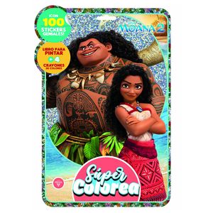 Libro Actividades Super Colorea Moana 2 Disney