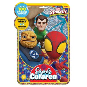 Libro Actividades Super Colorea Spidey Marvel