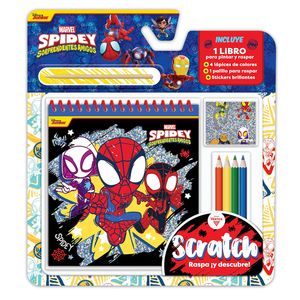 Libro Scratch Spidey Marvel