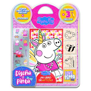 Libro Actividades Diseña y Pinta Sellos Peppa Pig