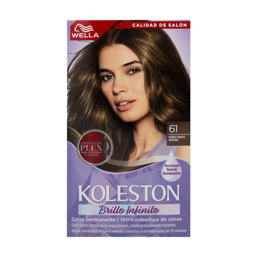 Tinte Koleston Kit Tono 61 Rubio Cenizo Oscuro x1 Und