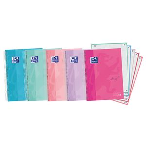 Cuaderno Oxford 5 Materias Cuadriculadas 120 Hojas Surtido