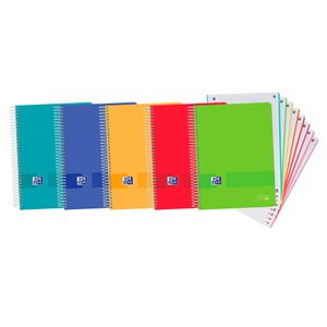 Cuaderno Oxford Live Go 8 Materias Cuadriculadas 160Hojas Surtido