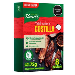 Caldo de Costilla Knorr x8 Cubos x72grs