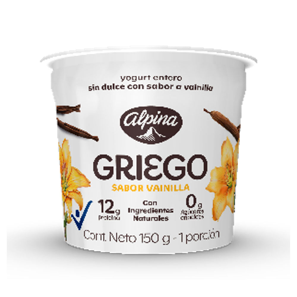 Yogurt Alpina Griego Vainilla x150g