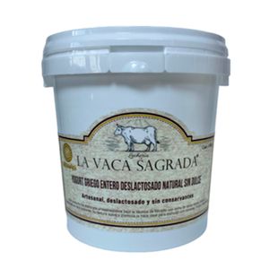 Yogurt La Vaca Sagrada Griego Deslactosada Natural x1000grs