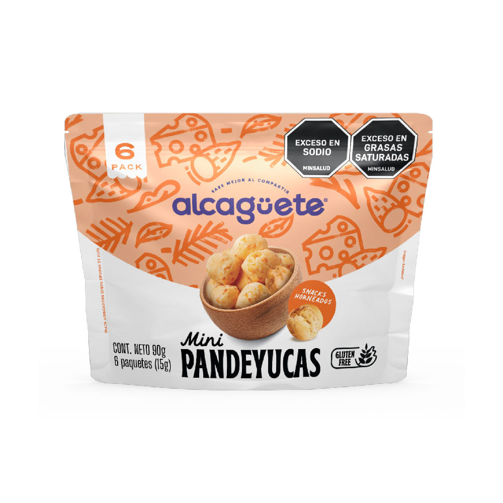 Snack Alcaguete Mini Pandeyuca x6 Und x15grs