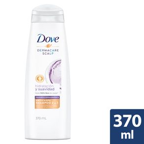 Shampoo Dove Anticaspa Hidratación Suavidad x2 Und x370ml