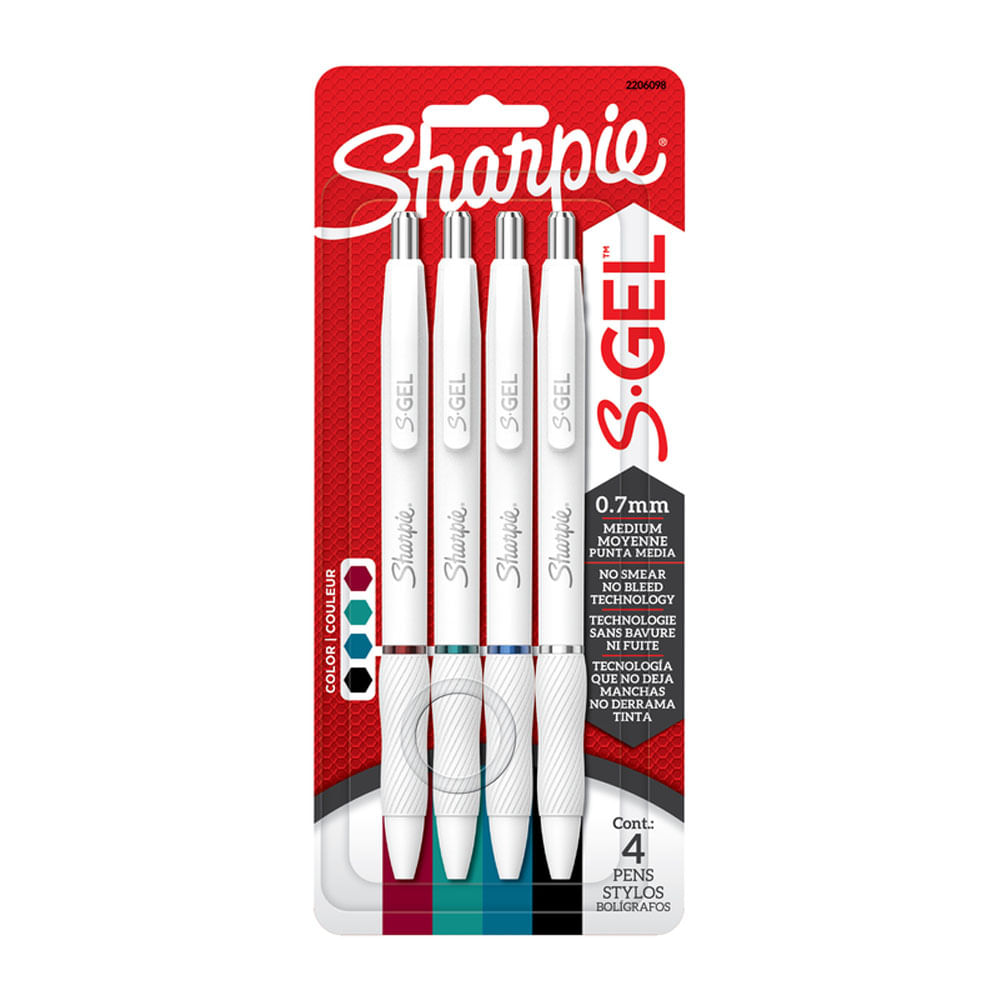 Bolígrafo Sharpie Fashion 0.7mm x4 Und