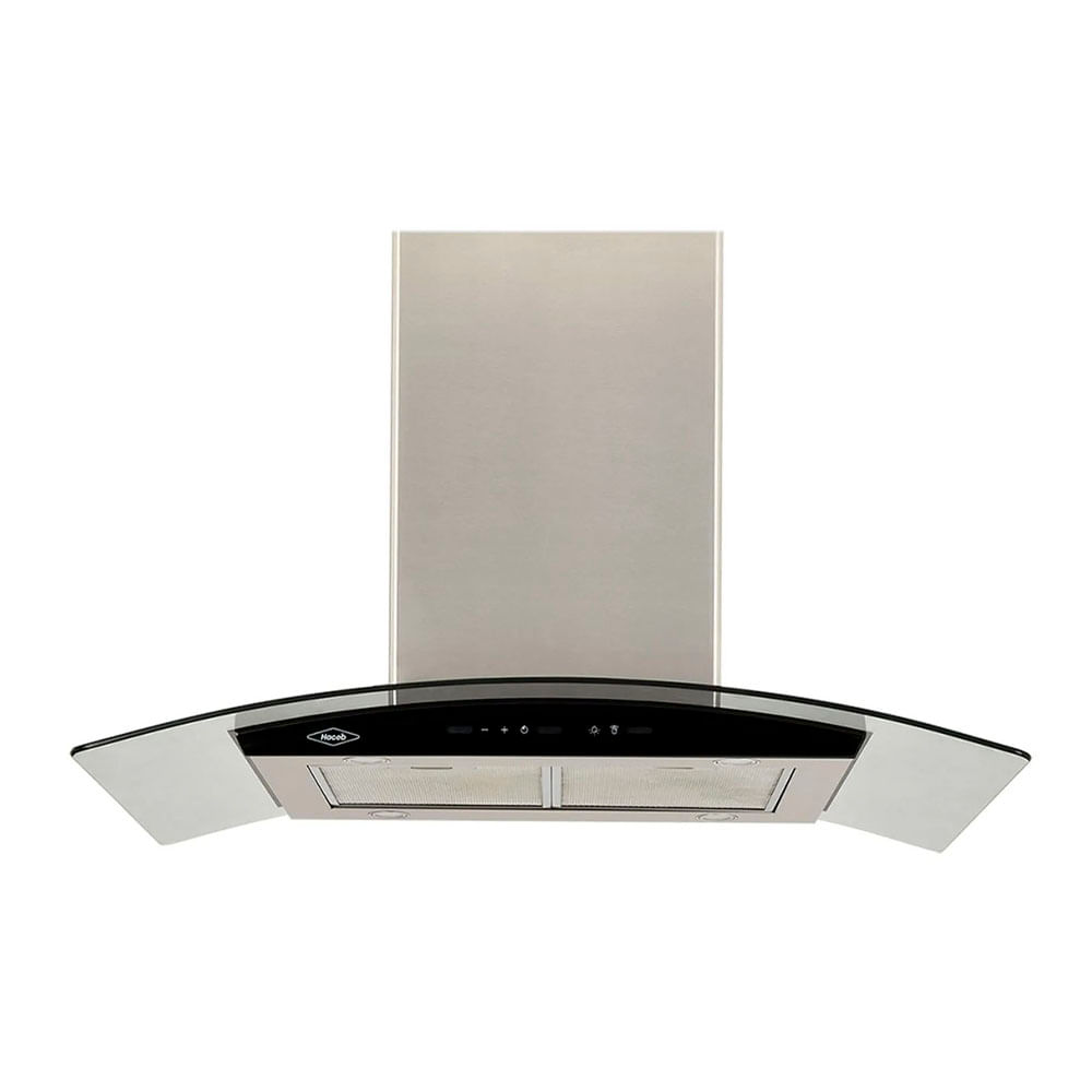 Campana Tipo Isla Haceb Vidrio en Acero Inoxidable 90 cm 3 velocidades