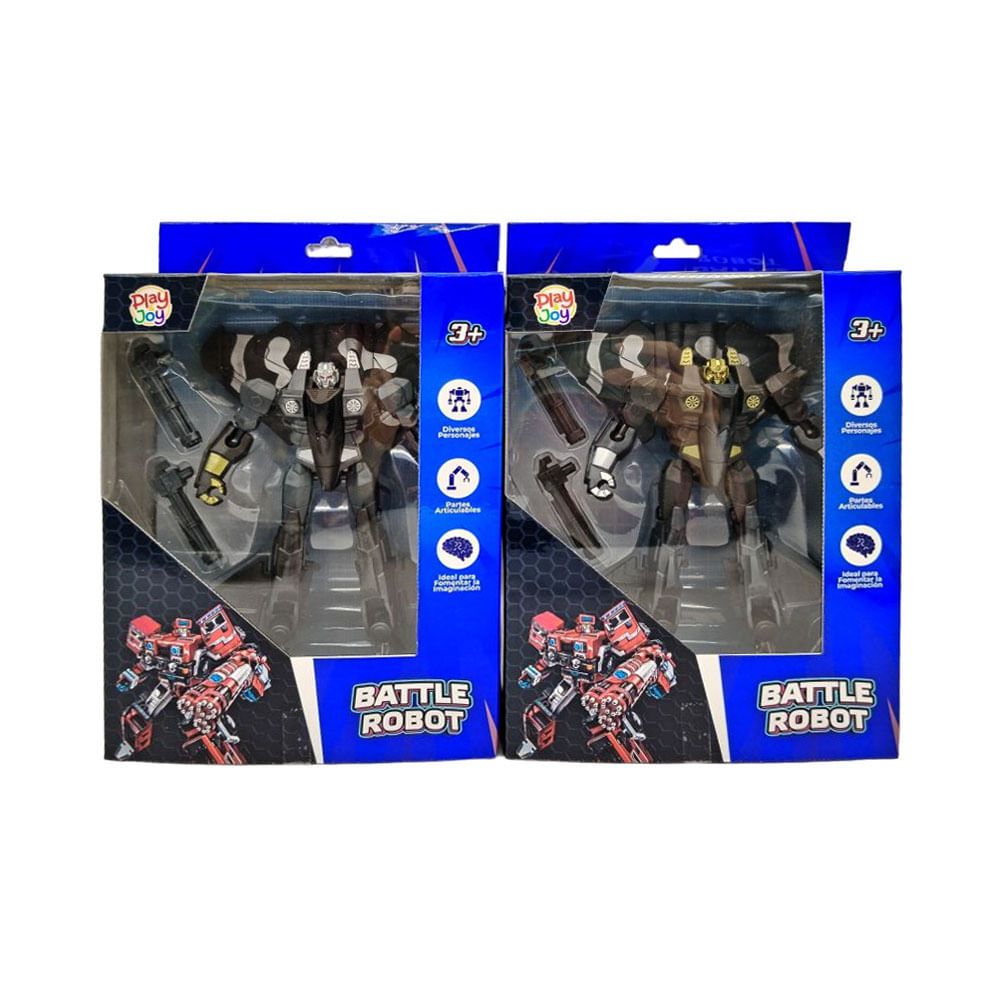 Figura Accion Battle Robot Play and Joy